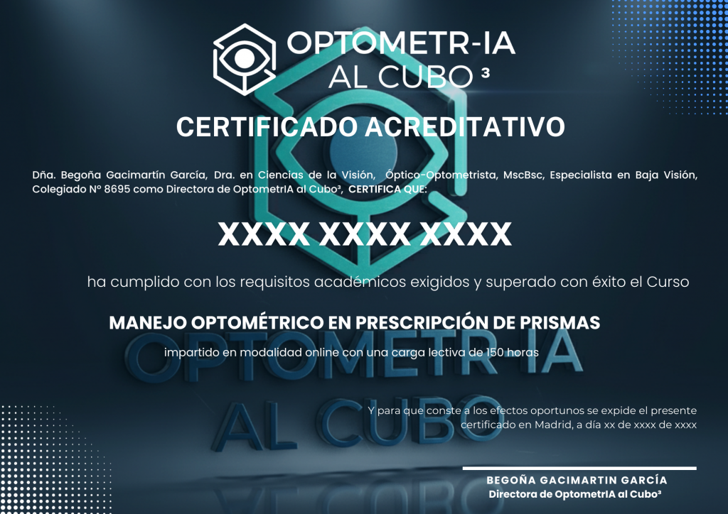 Diploma Monográfico en Prescripción de Prismas