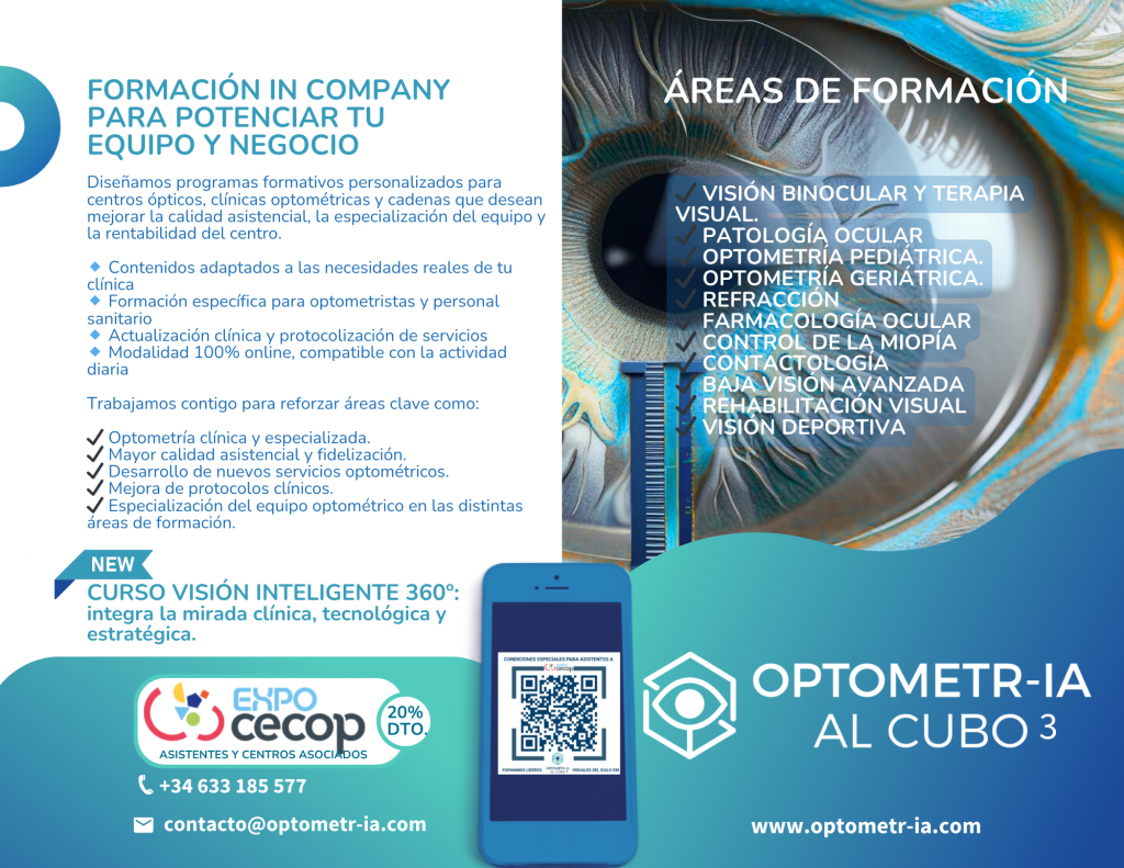 Áreas optométricas Optometría al Cubo