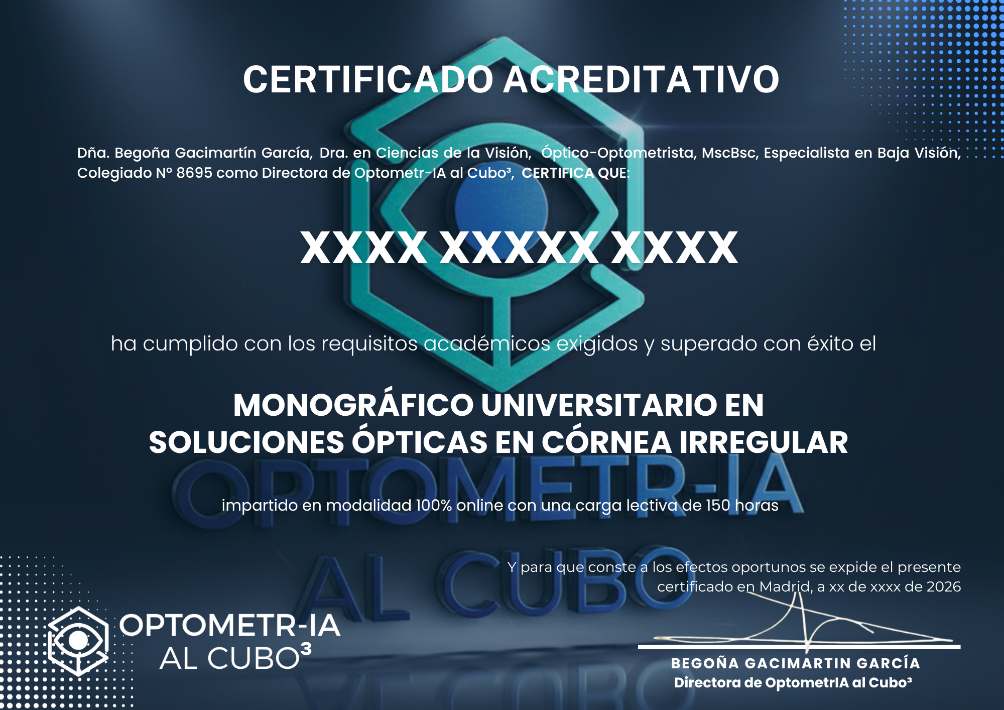 Diploma Monográfico Universitario en Soluciones Ópticas en Córnea Irregular