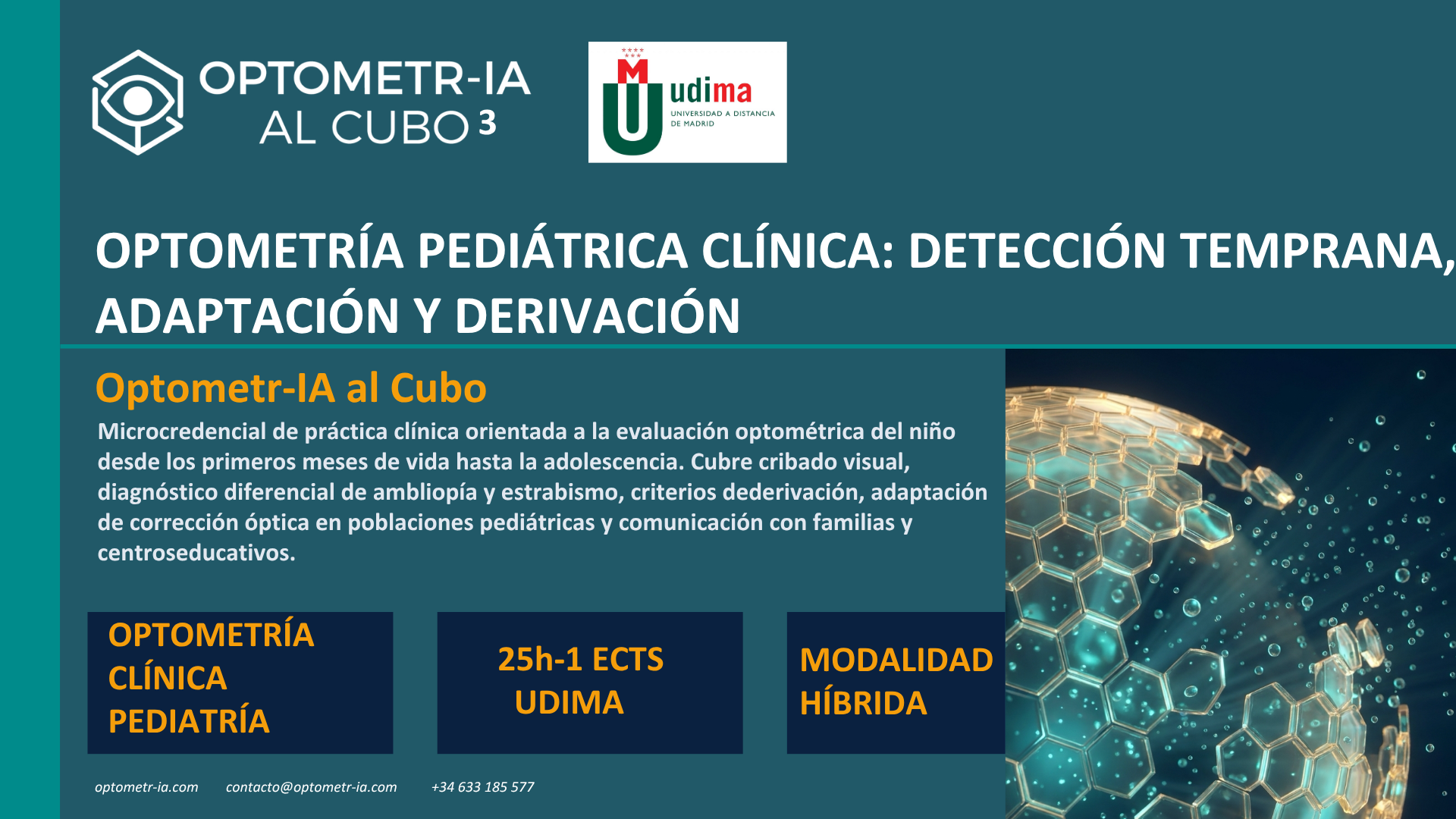 Microcredencial Optometría Pediátrica Clínica: Detección temprana, adaptación y derivación - Imagen 2